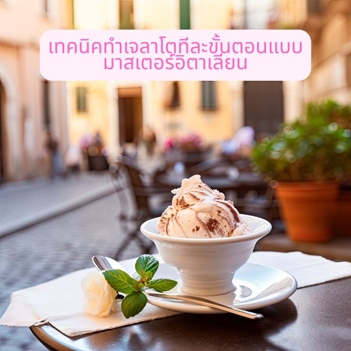 เทคนิคทำเจลาโตทีละขั้นตอนแบบมาสเตอร์อิตาเลียน
